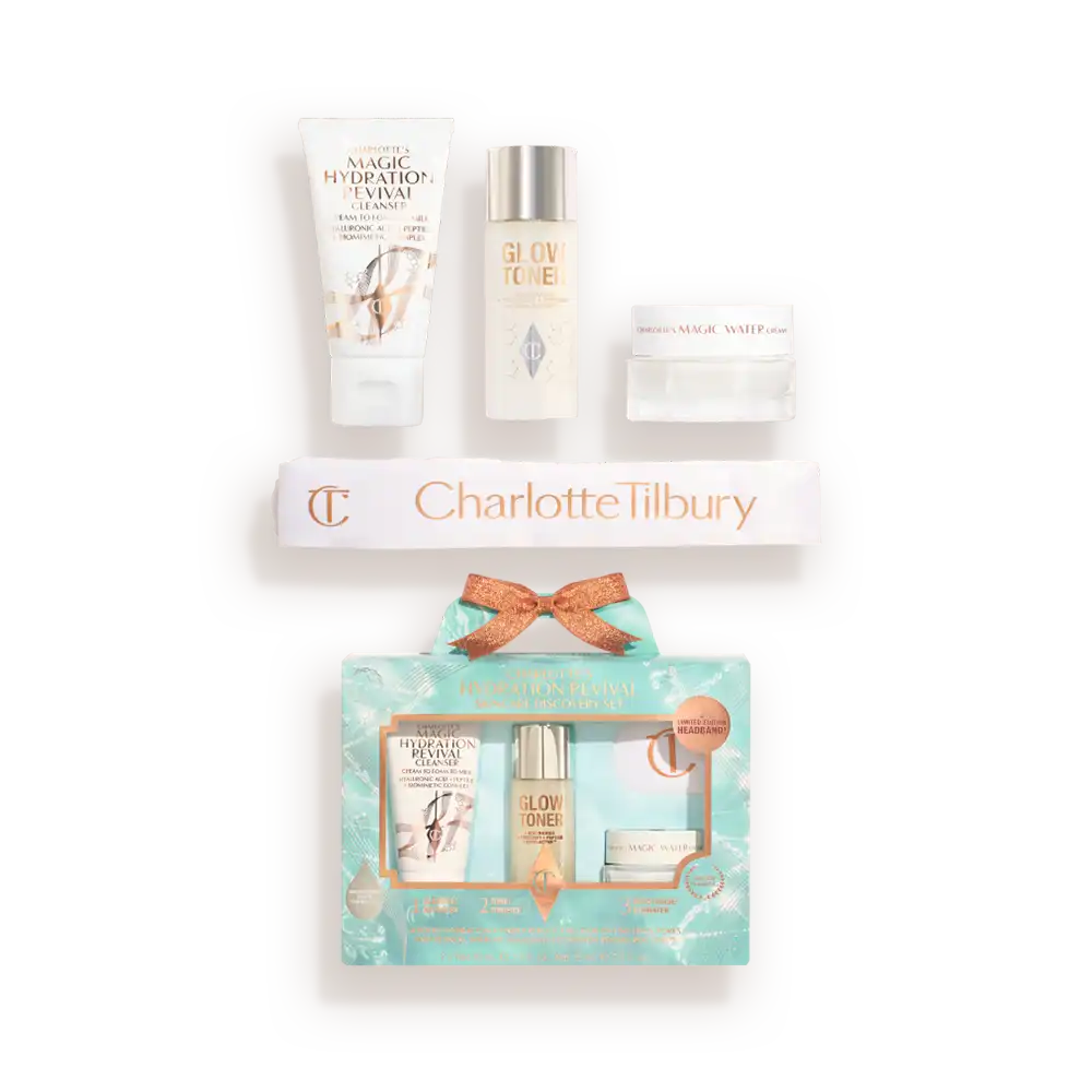 CHARLOTTE’S HYDRATION REVIVAL SKINCARE DISCOVERY SET TRAVEL SIZE SKINCARE KIT
